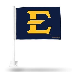 NEW East Tennessee State Buccaneers Double Sided Car Flag College Window Clip